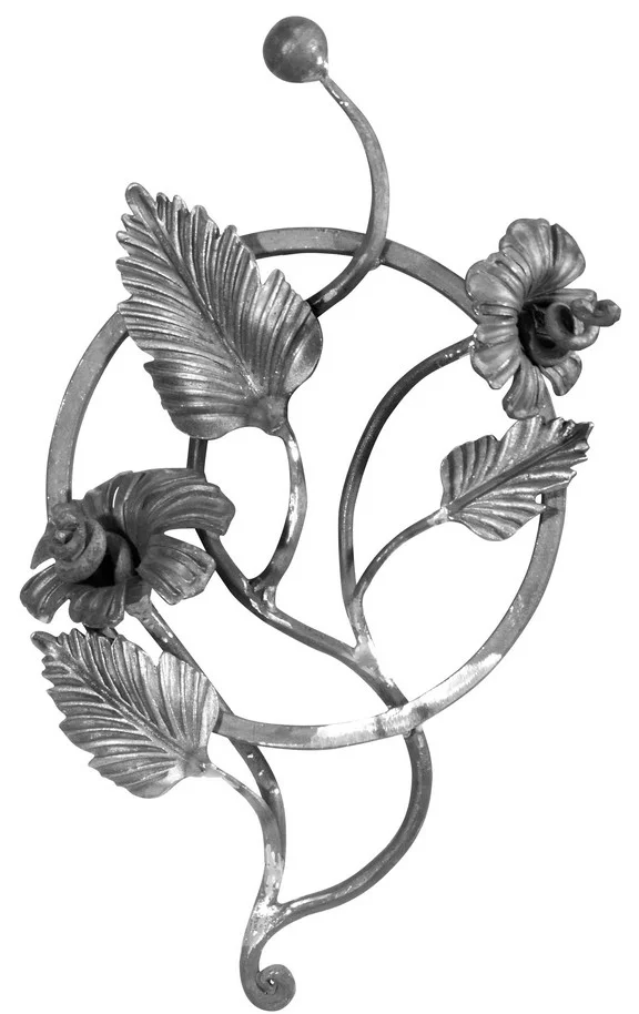 Artystyczny element kuty - Kwiaty powoju