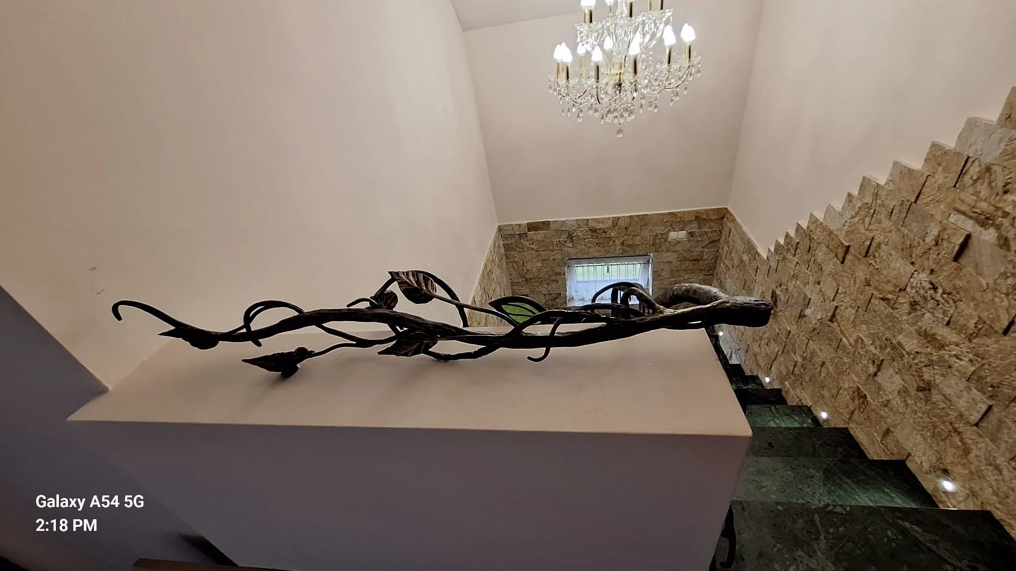 Balustrada Artystyczna - Motyw Gałęzi (Widok z Góry)