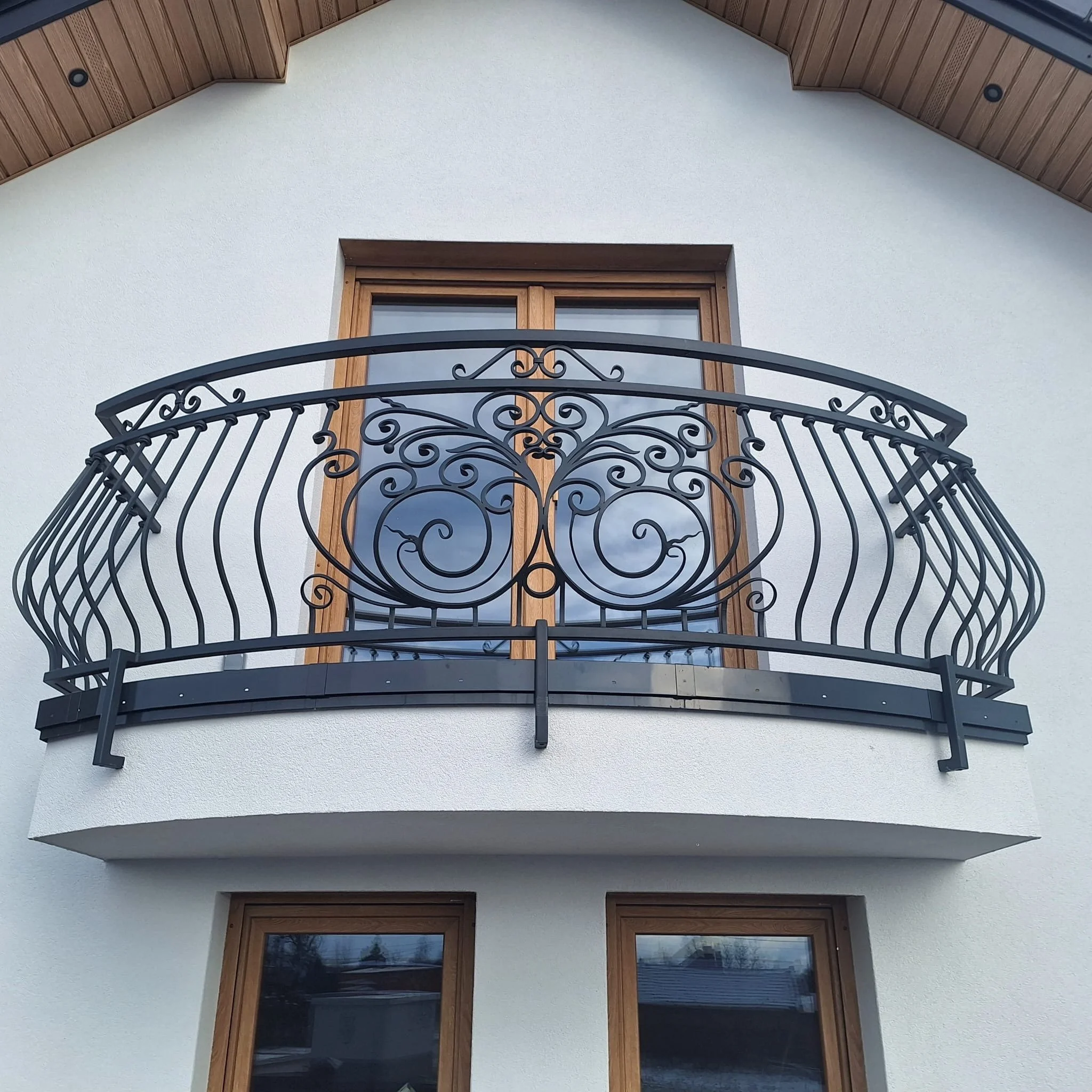 Balustrada Balkonowa Kuta Półokrągła - Secesyjne Esownice