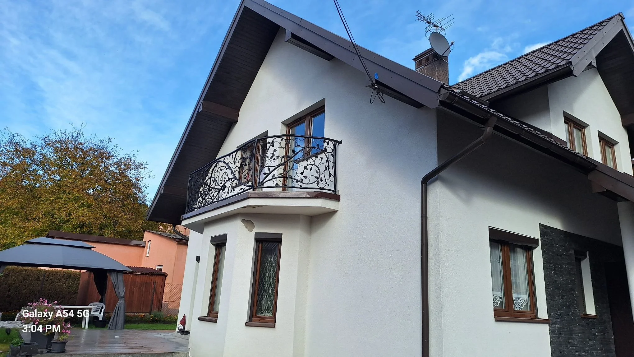 Balustrada Balkonowa Kuta 'Róże i Liście' - Design Natura