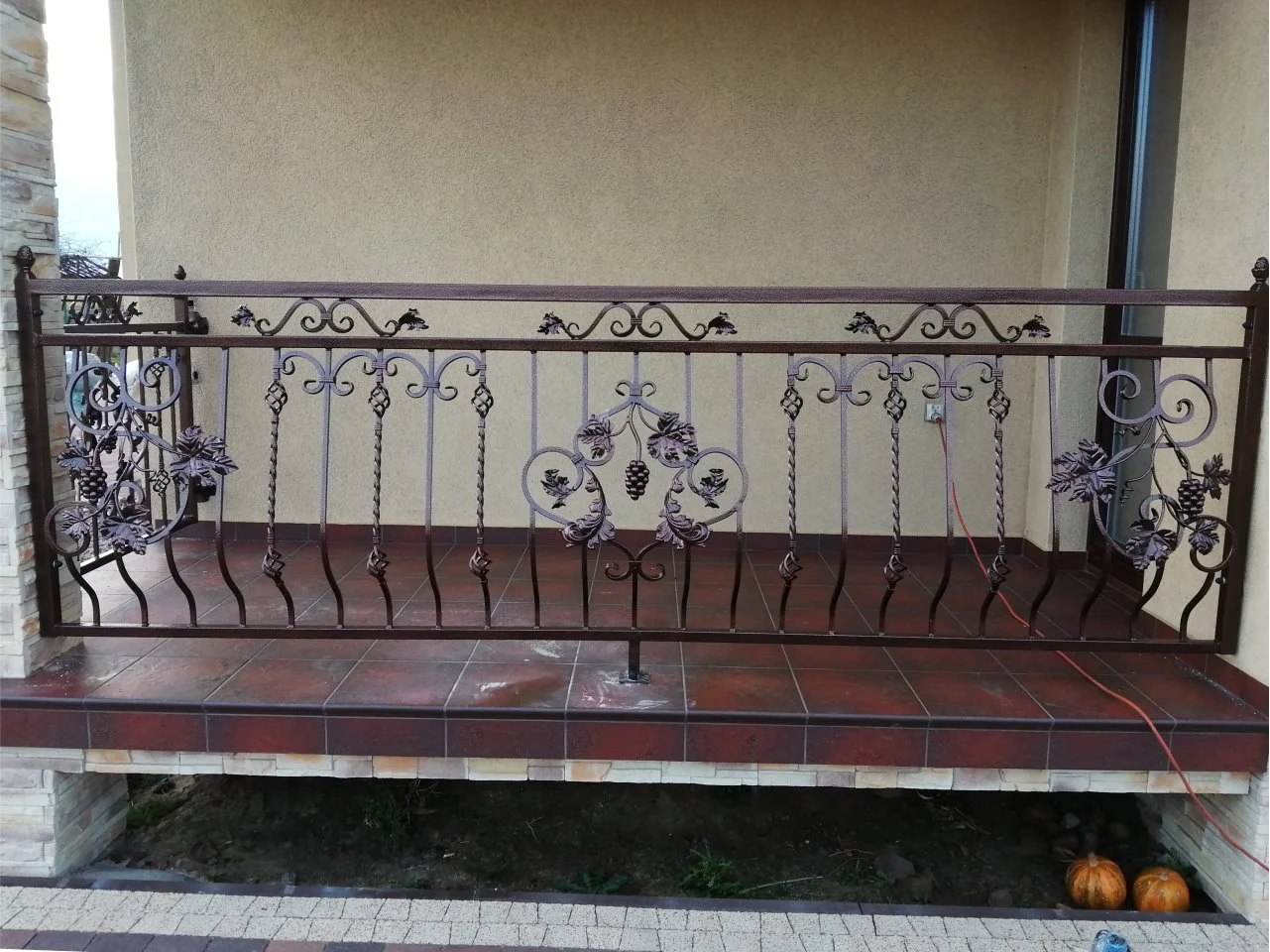 Balustrada balkonowa kuta - Winogrona (Brąz)