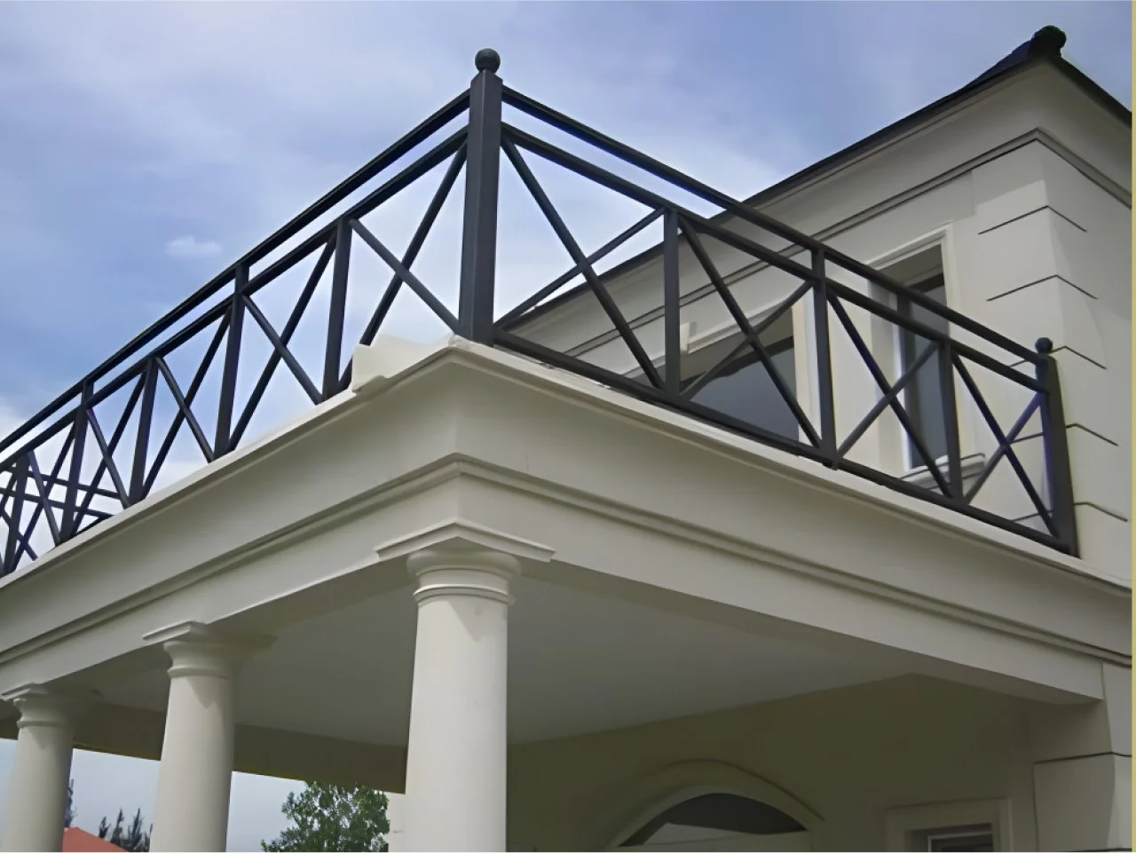 Balustrada Kuta - Minimalizm i Wzór X