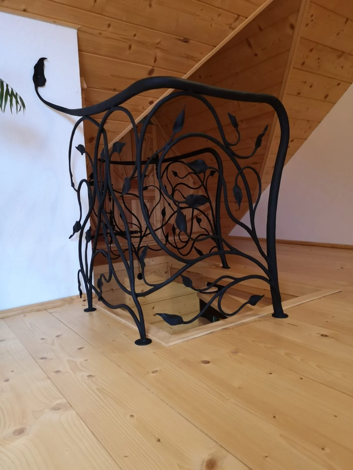 Balustrada kuta 'Natural Art' - schody i drewno