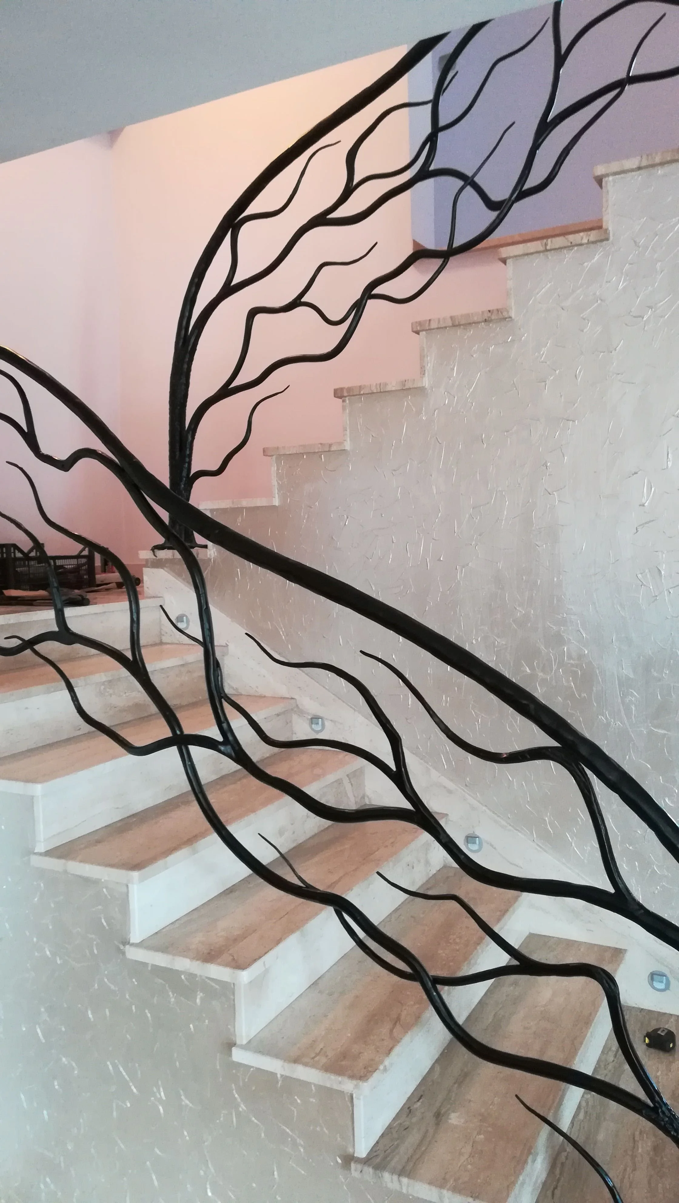 Balustrada kuta organiczna - motyw korzeni