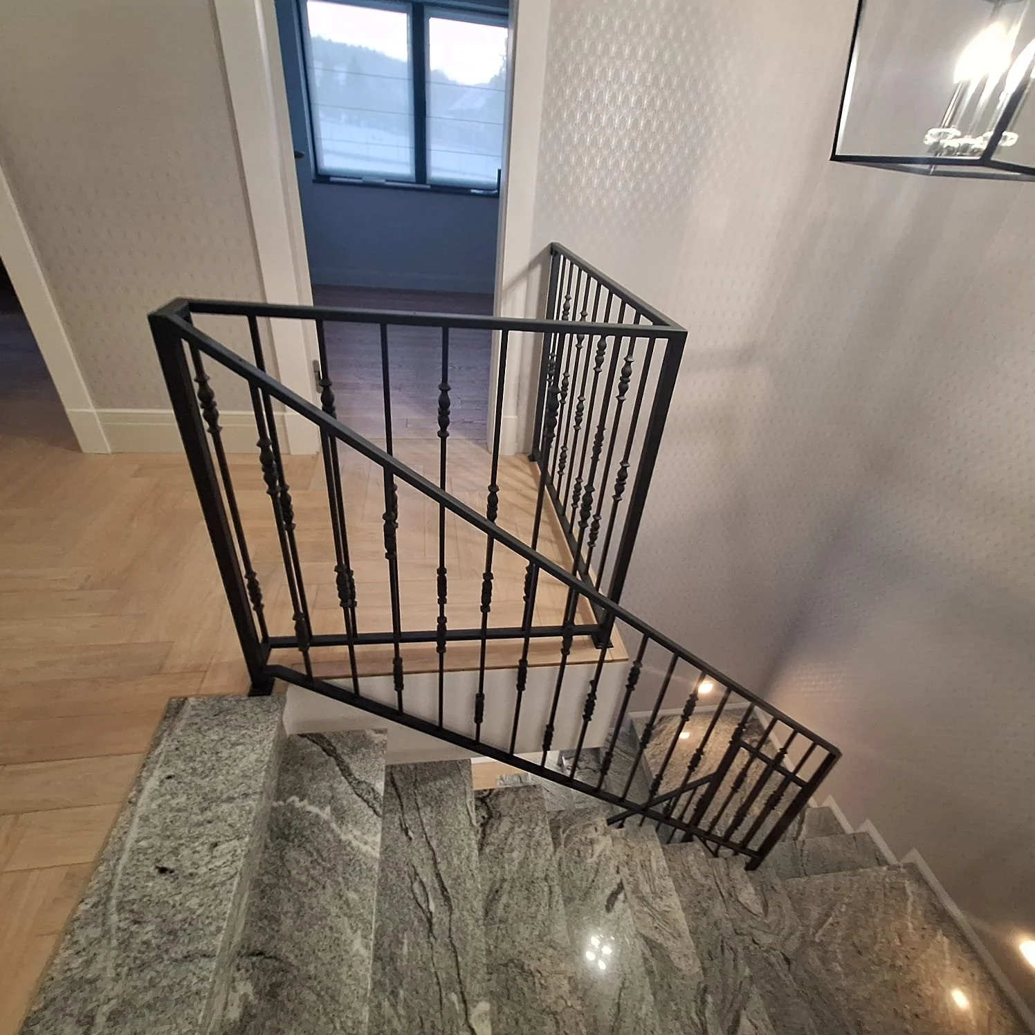 Balustrada Kuta Wewnętrzna - Perspektywa Schodów