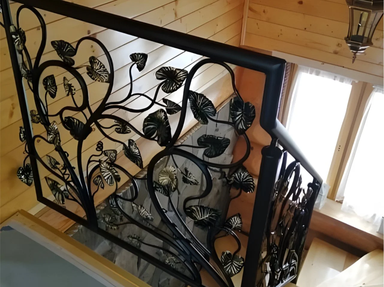 Balustrada kuta roślinna - Wnętrze domu