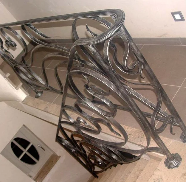 Balustrada Kuta ze Srebrną Patyną - Styl Modern