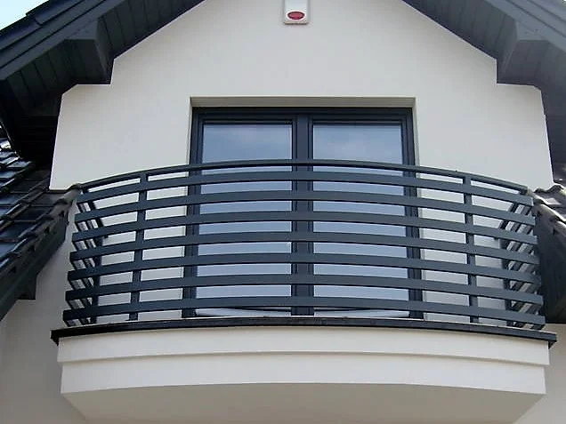 Balustrada nowoczesna pozioma łukowa