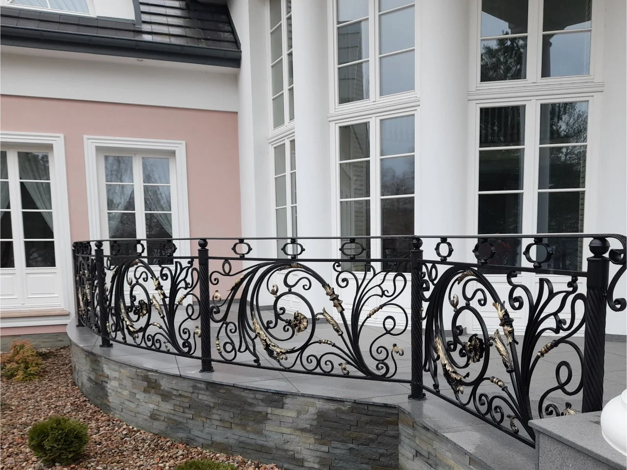 Balustrada Tarasowa Kuta - Złota Patyna