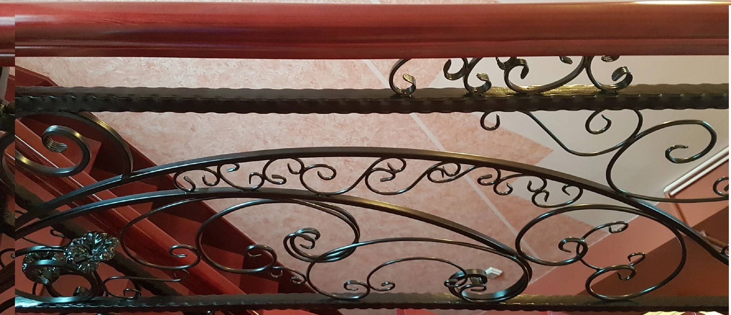 Balustrada wewnętrzna - detal liści