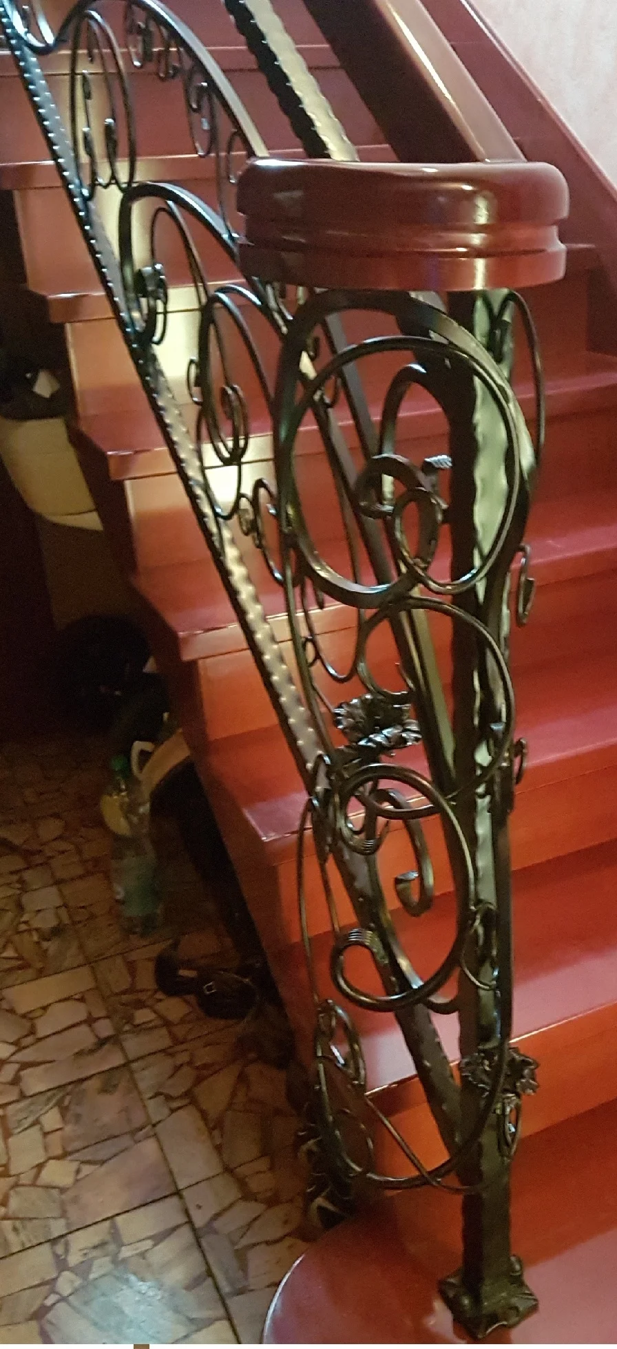 Balustrada wewnętrzna - słup startowy