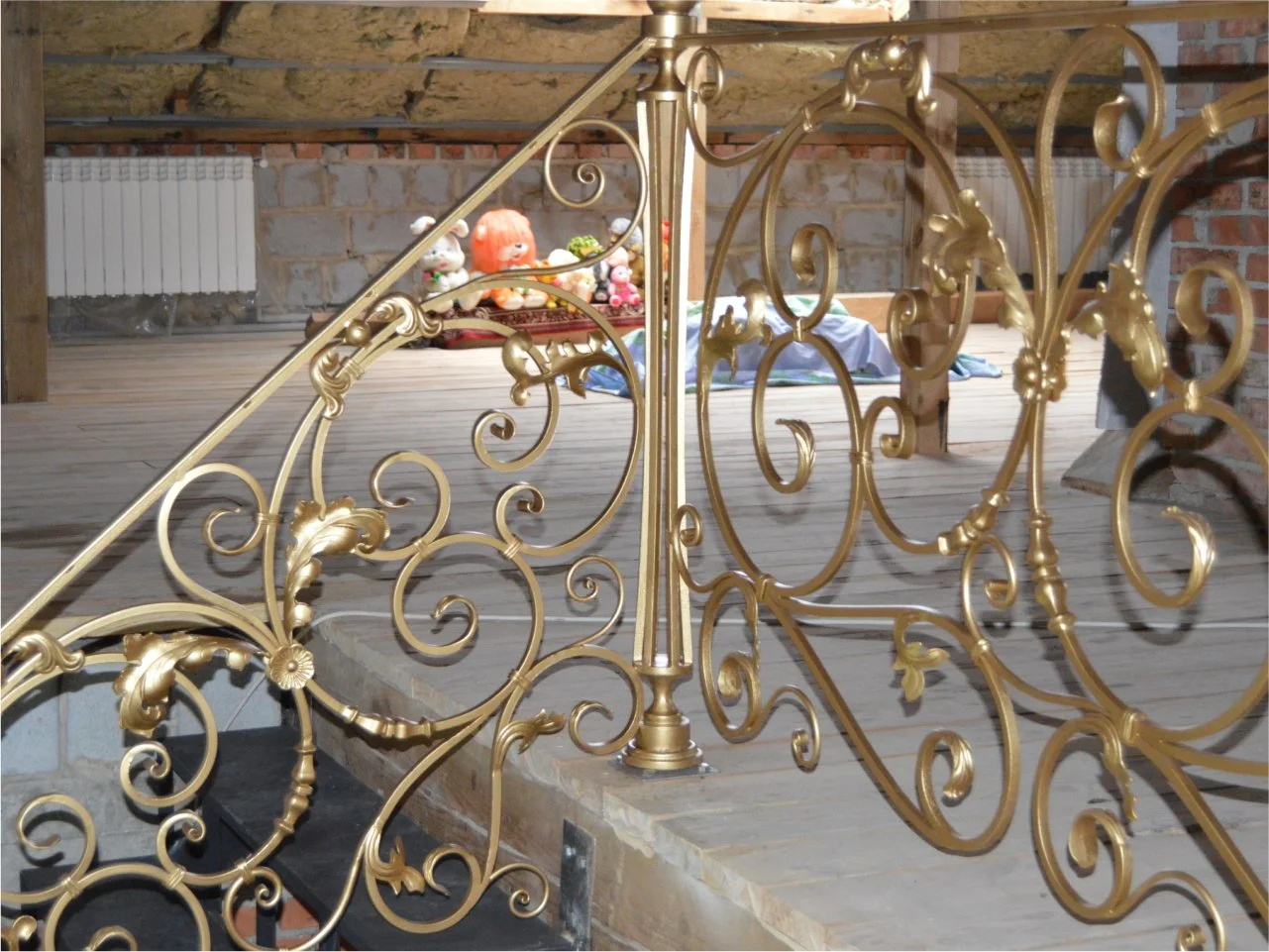 Balustrada Złota Kuta - Liście i Kwiaty