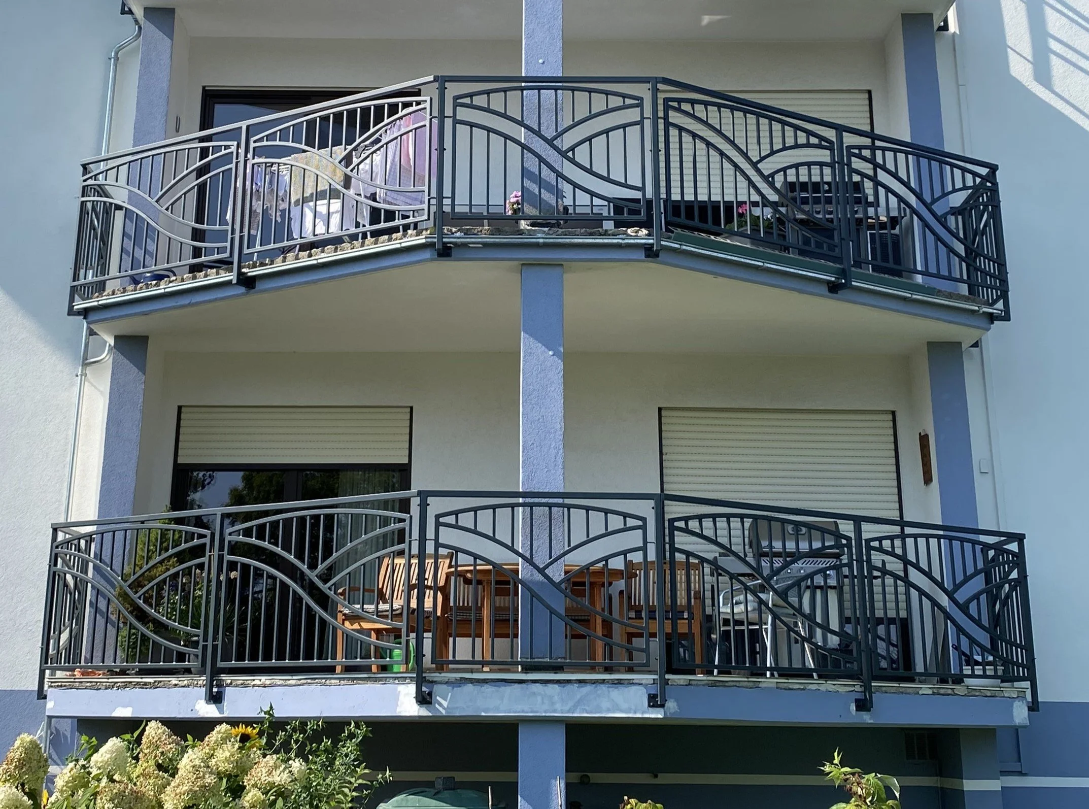 Balustrady Balkonowe Kute – Zbliżenie Wzoru Geometrycznego