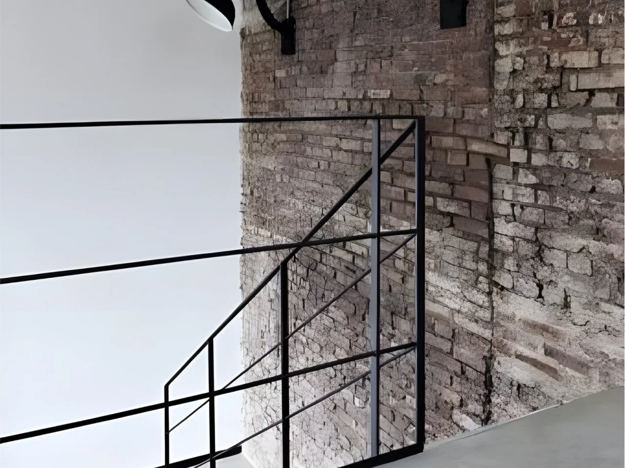 Bariera stalowa minimalistyczna - Czarna