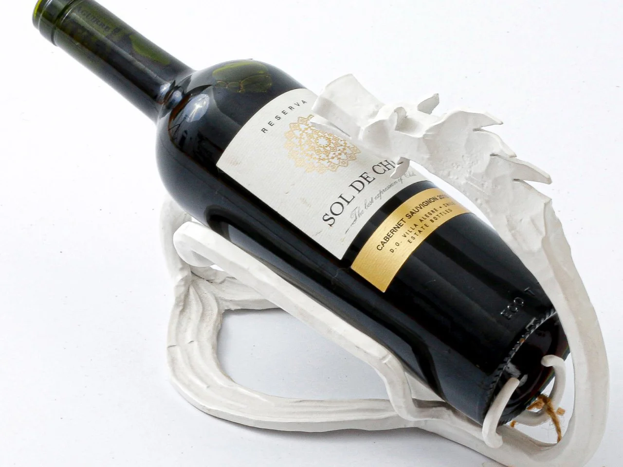 Biały Smok - Stojak na Wino - Detal