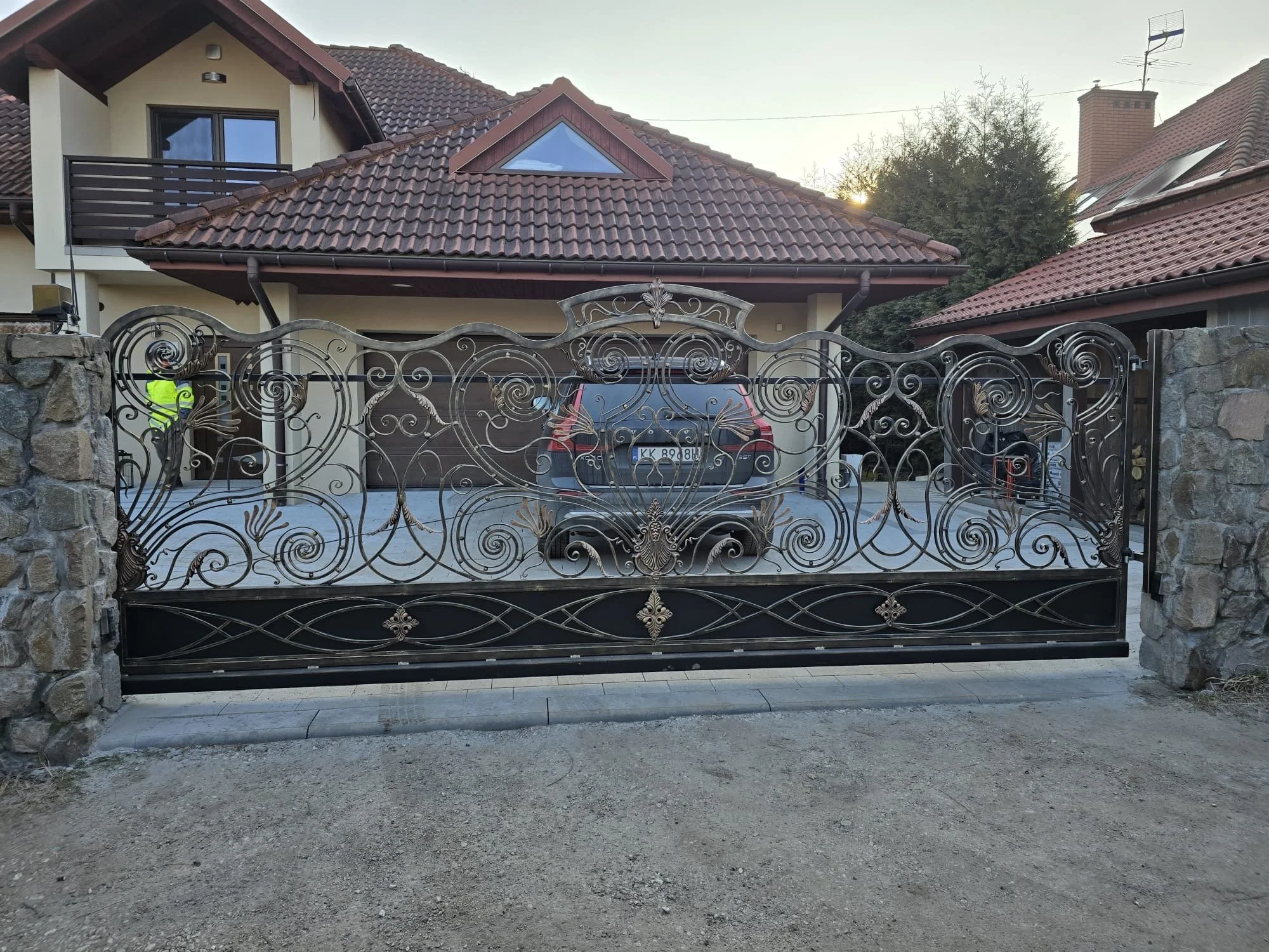 Brama Przesuwna Kuta - Barokowe Sploty