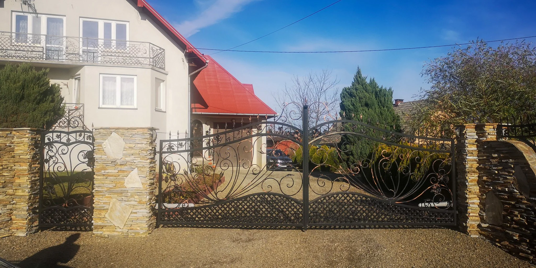 Brama Wjazdowa - Kratownica i Secesja (Front)