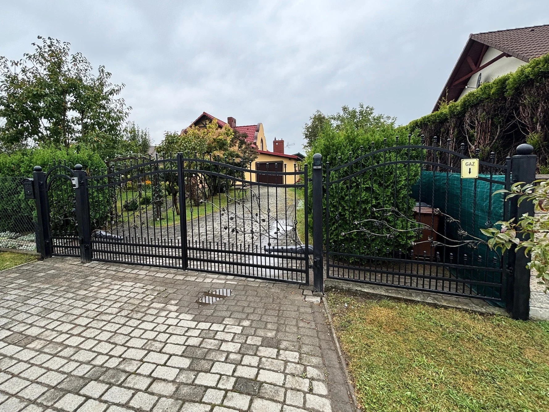 Brama Kuta z Motywem Winorośli – Artystyczny Wjazd