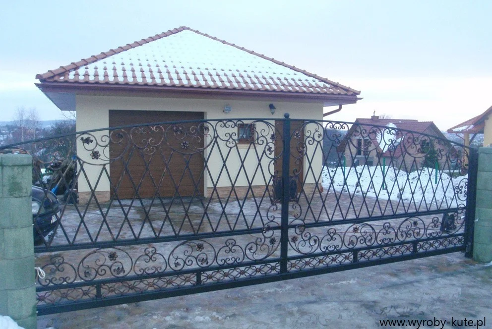 Brama Przesuwna Długa - Motyw Karo (Romb)