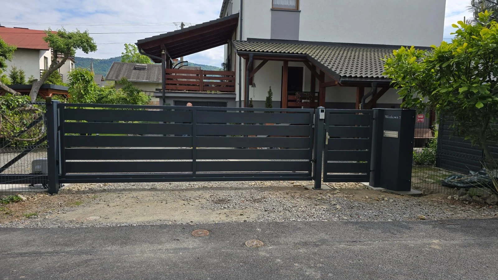 Brama Nowoczesna - Poziome Panele