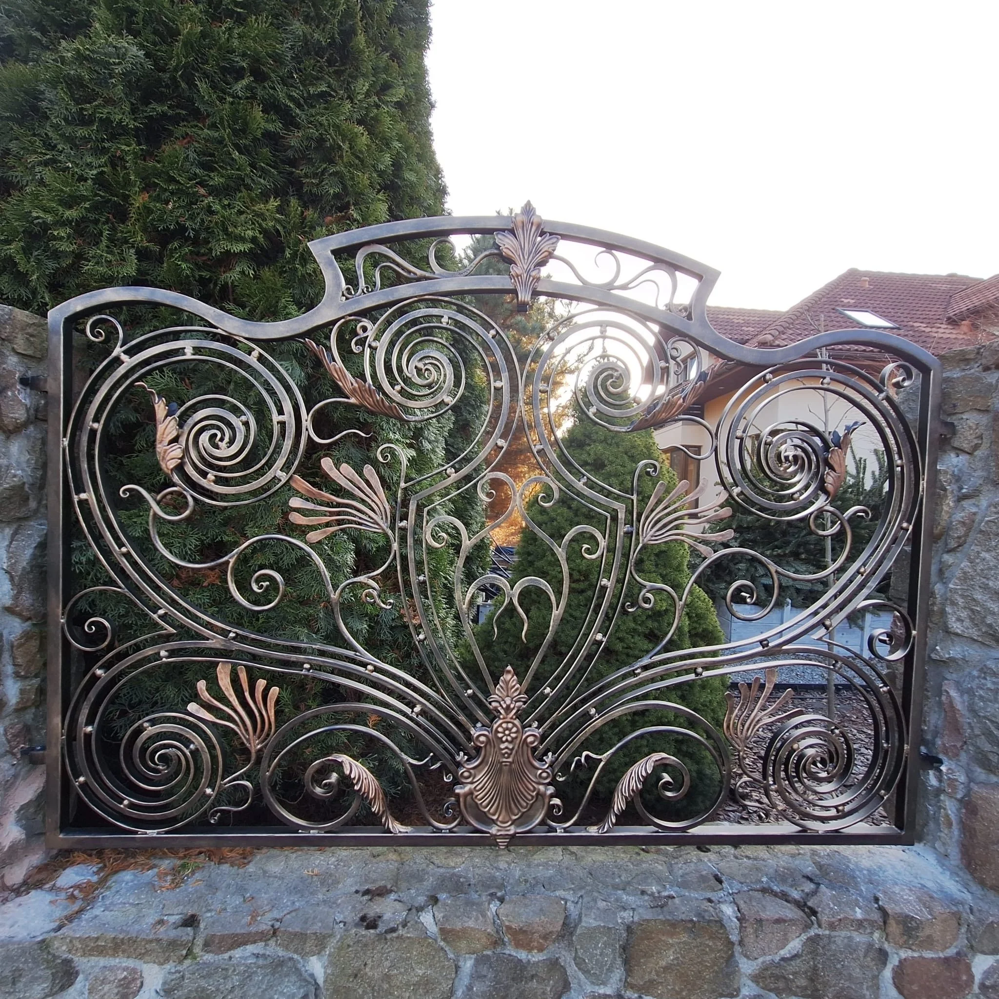 Ekskluzywny Panel Ogrodzeniowy - Brąz