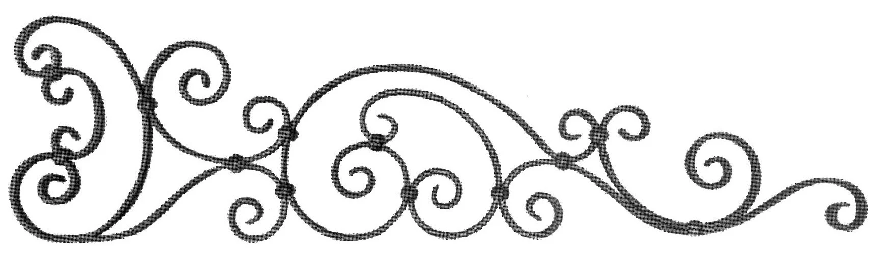 Element kuty C-kształtny ozdobny 142