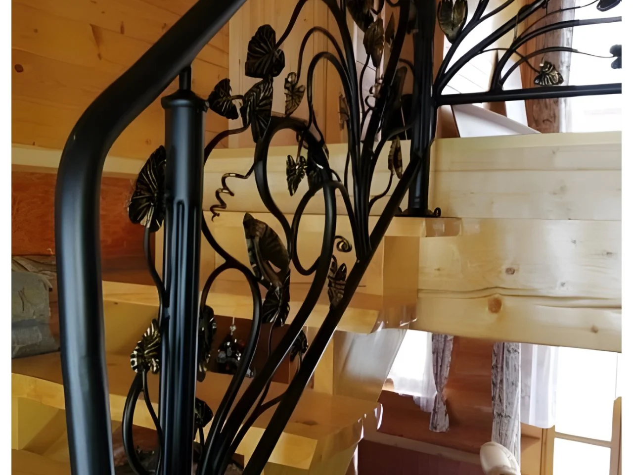 Fantazyjna balustrada kuta - Liście