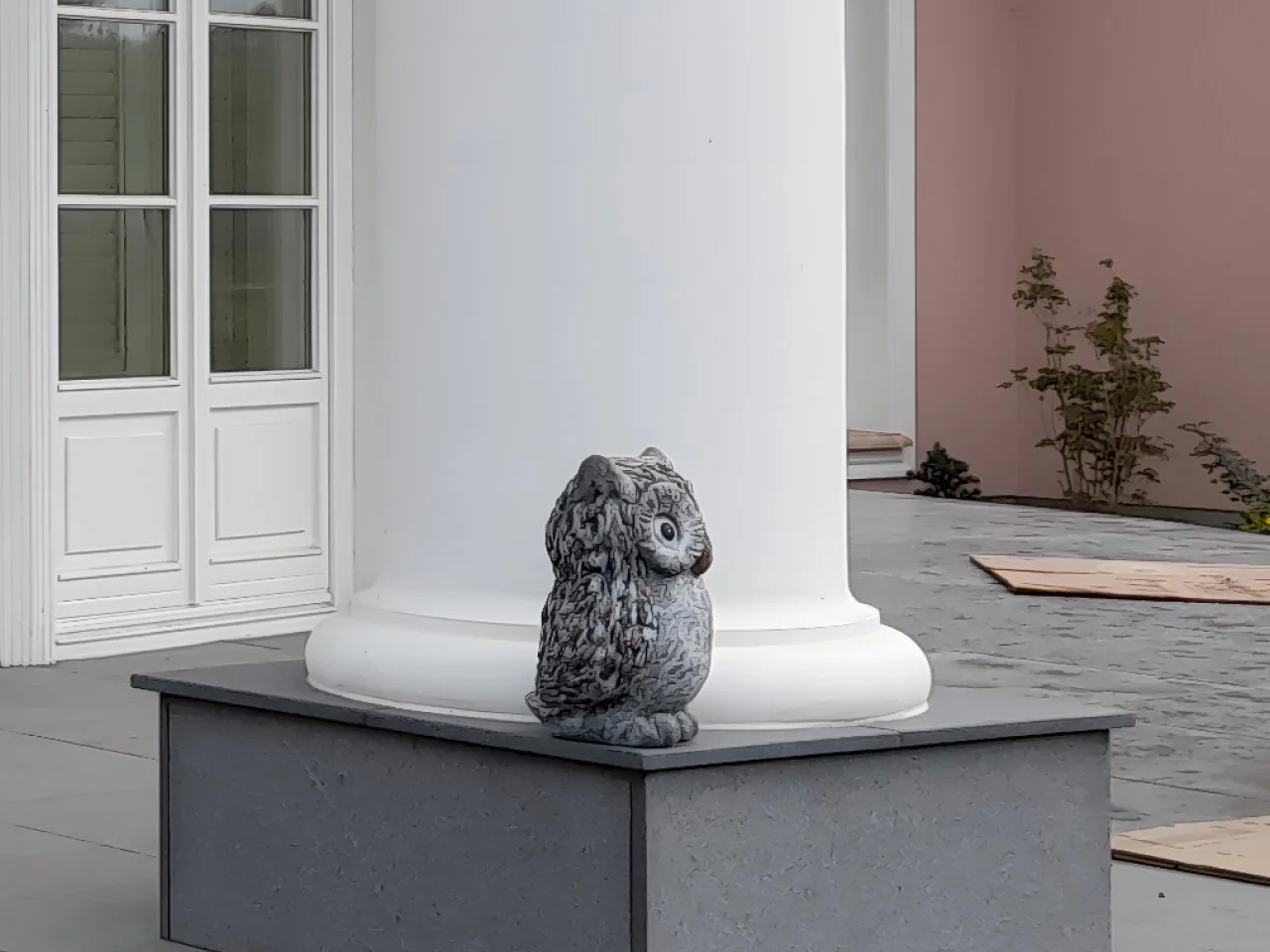 Figurka sowa duża - Ozdoba tarasowa