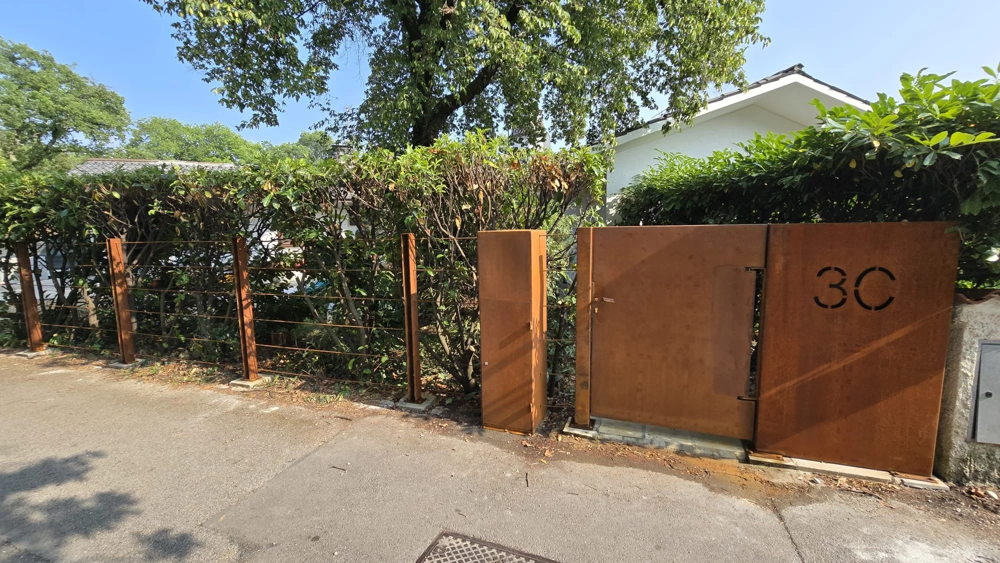 Furtka Pełna - Corten z Numerem 3C