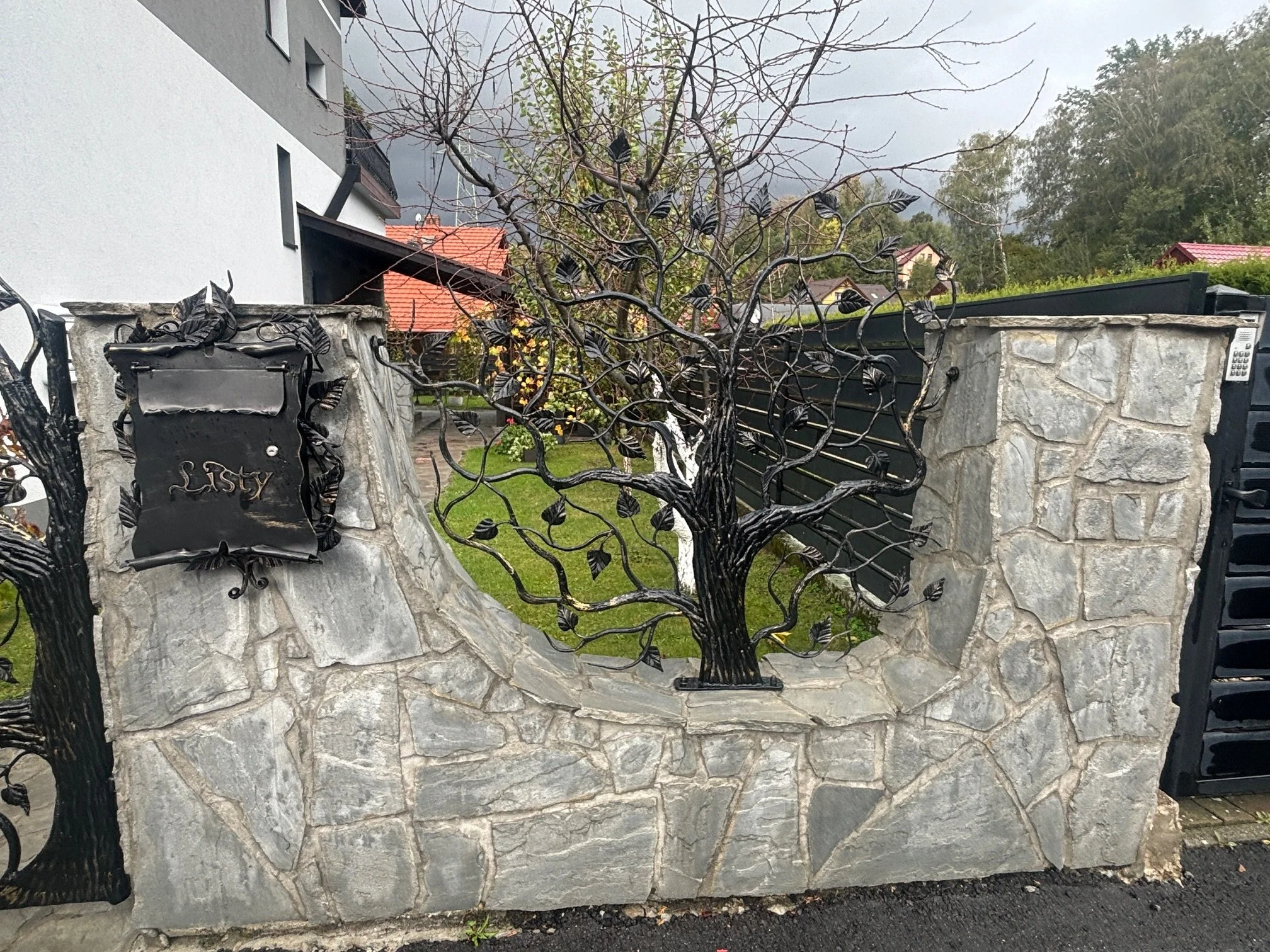 Furtka 'Drzewo' i Skrzynka na Listy - Panorama