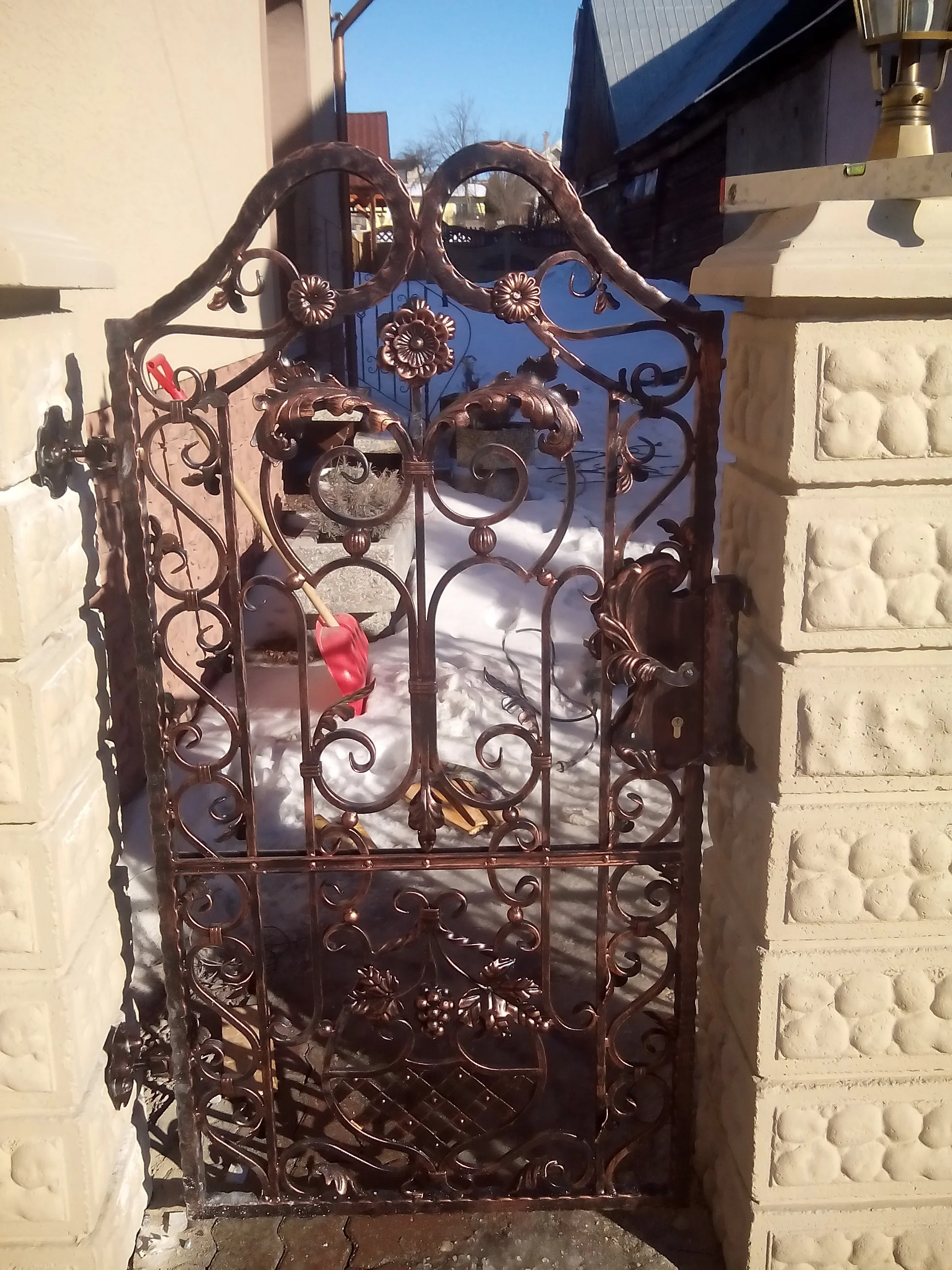 Furtka kuta wejściowa 'Kosz z winogronami'