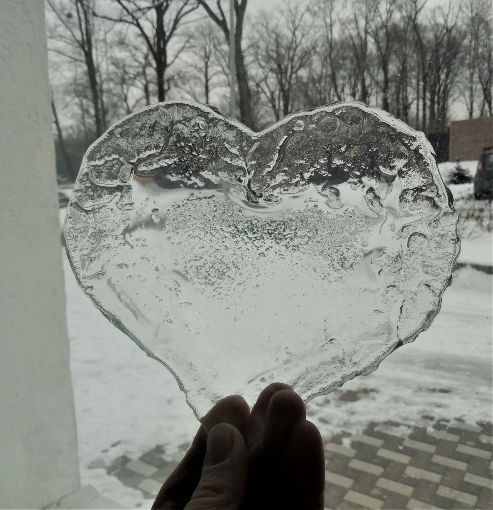 Szklane Serce - Zimowa Faktura