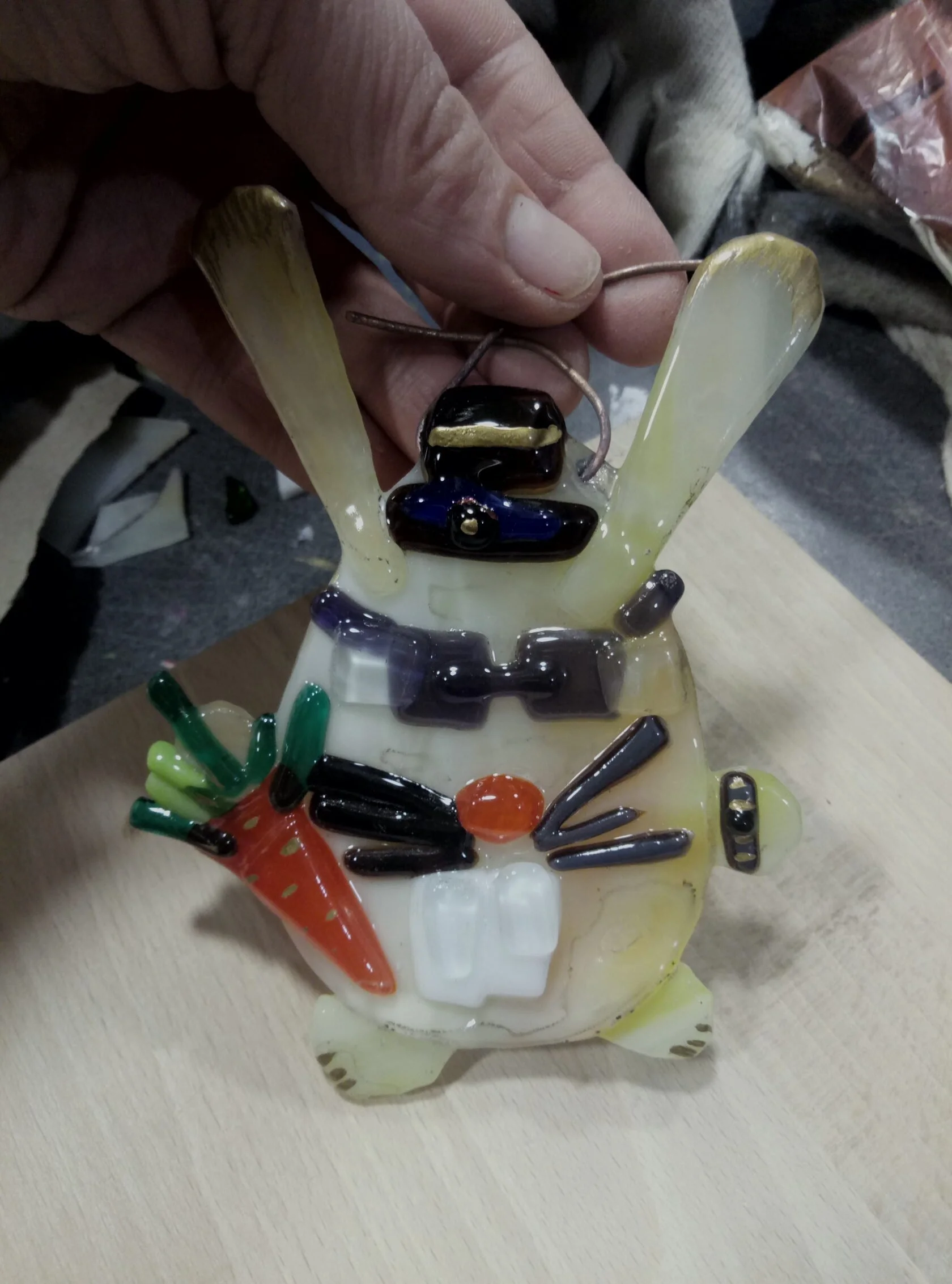 Fusingowy Zając Wielkanocny - Figurka