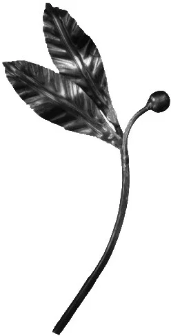 Gałązka kuta - wzór roślinny (2 liście)