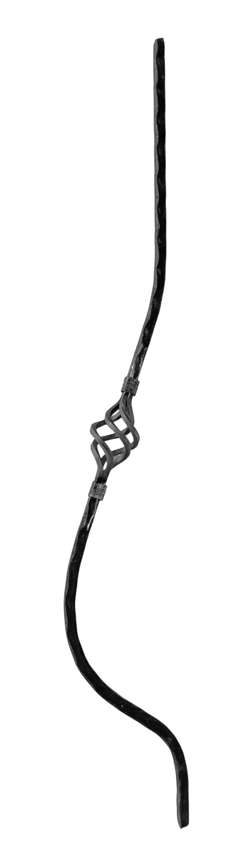 Gięta Tralka Kuta z Koszykiem – Balustrada Schody