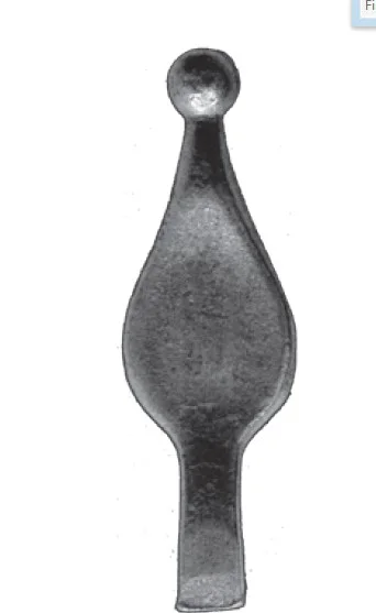 Grot kuty łezkowaty z kulką 1247