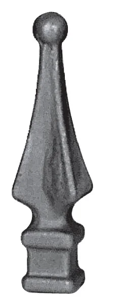 Grot kuty ozdobny z kulką smukły 1213