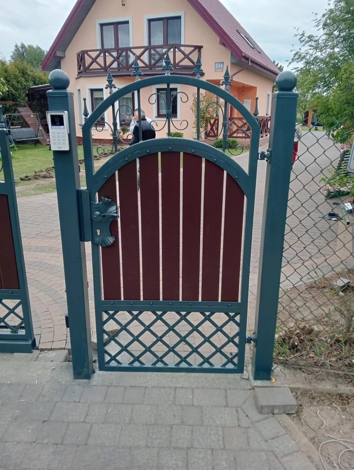 Furtka Zielona - Detal Klamki