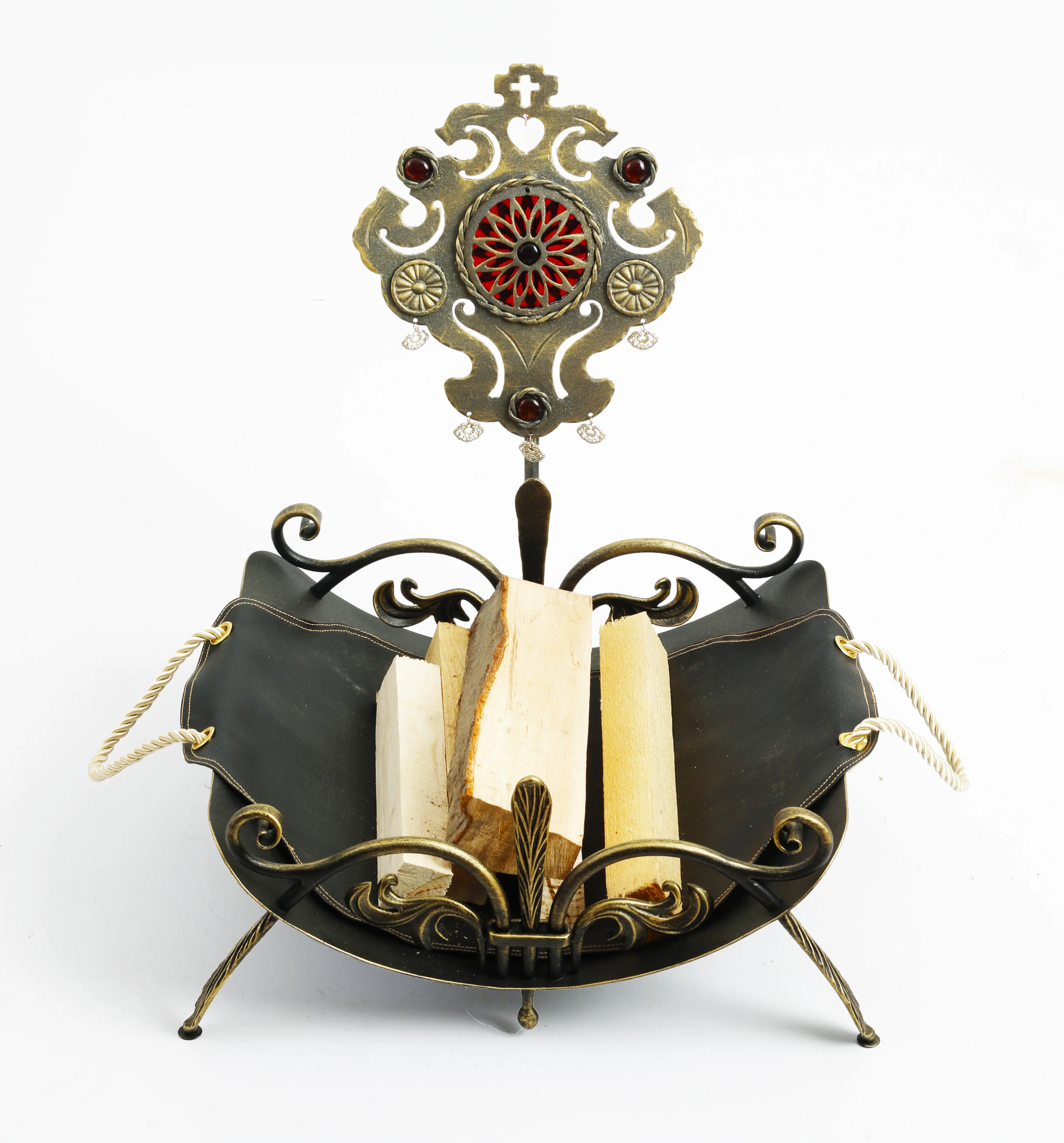 Kosz na drewno 'Lilia' (wariant)