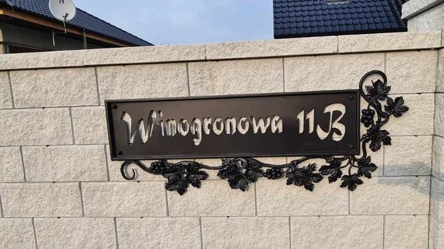 Tabliczka Adresowa - Ulica Winogronowa
