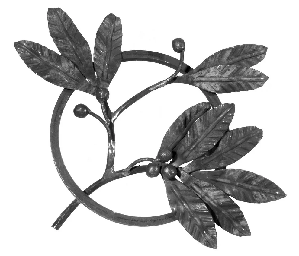 Kuty element dekoracyjny - liście laurowe