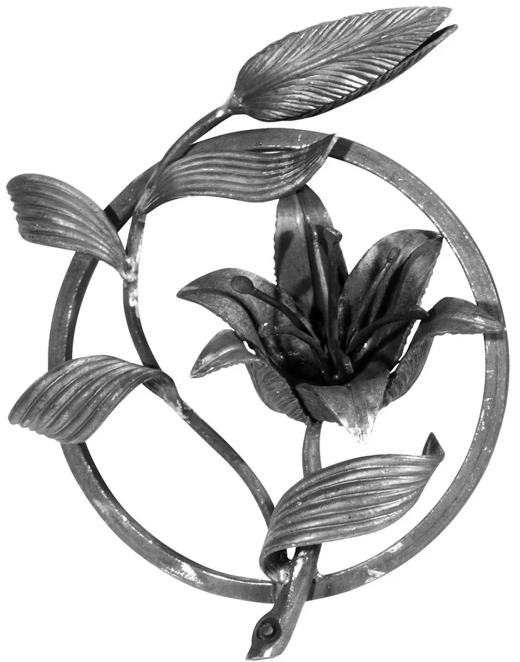 Kuty element kwiatowy - Lilia w okręgu