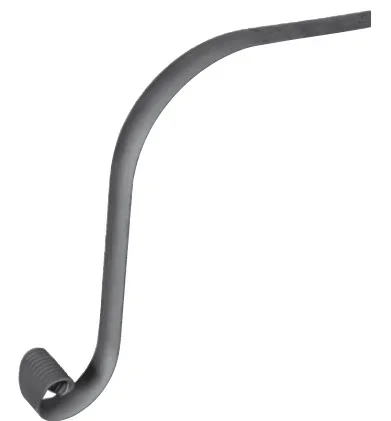 Kuty pochwyt poręczowy 40x8 600mm