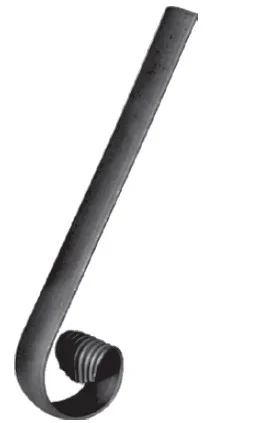 Kuty pochwyt poręczowy 50x10 300x100mm