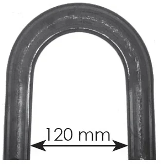 Kuty pochwyt poręczowy 50x14 200x200mm
