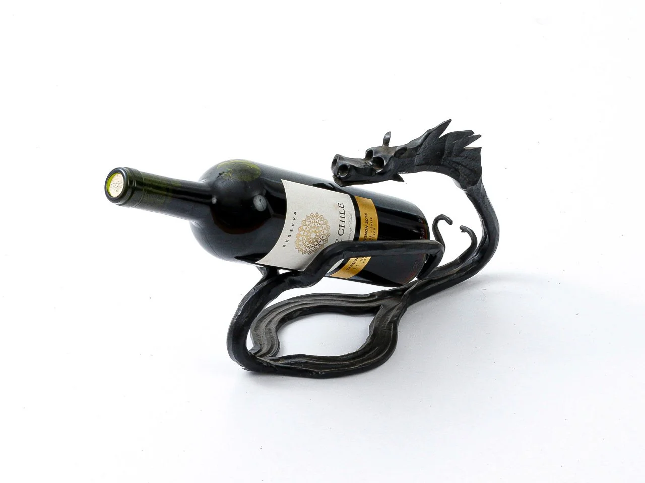 Kuty Smok Czarny na Butelkę - Rzeźba