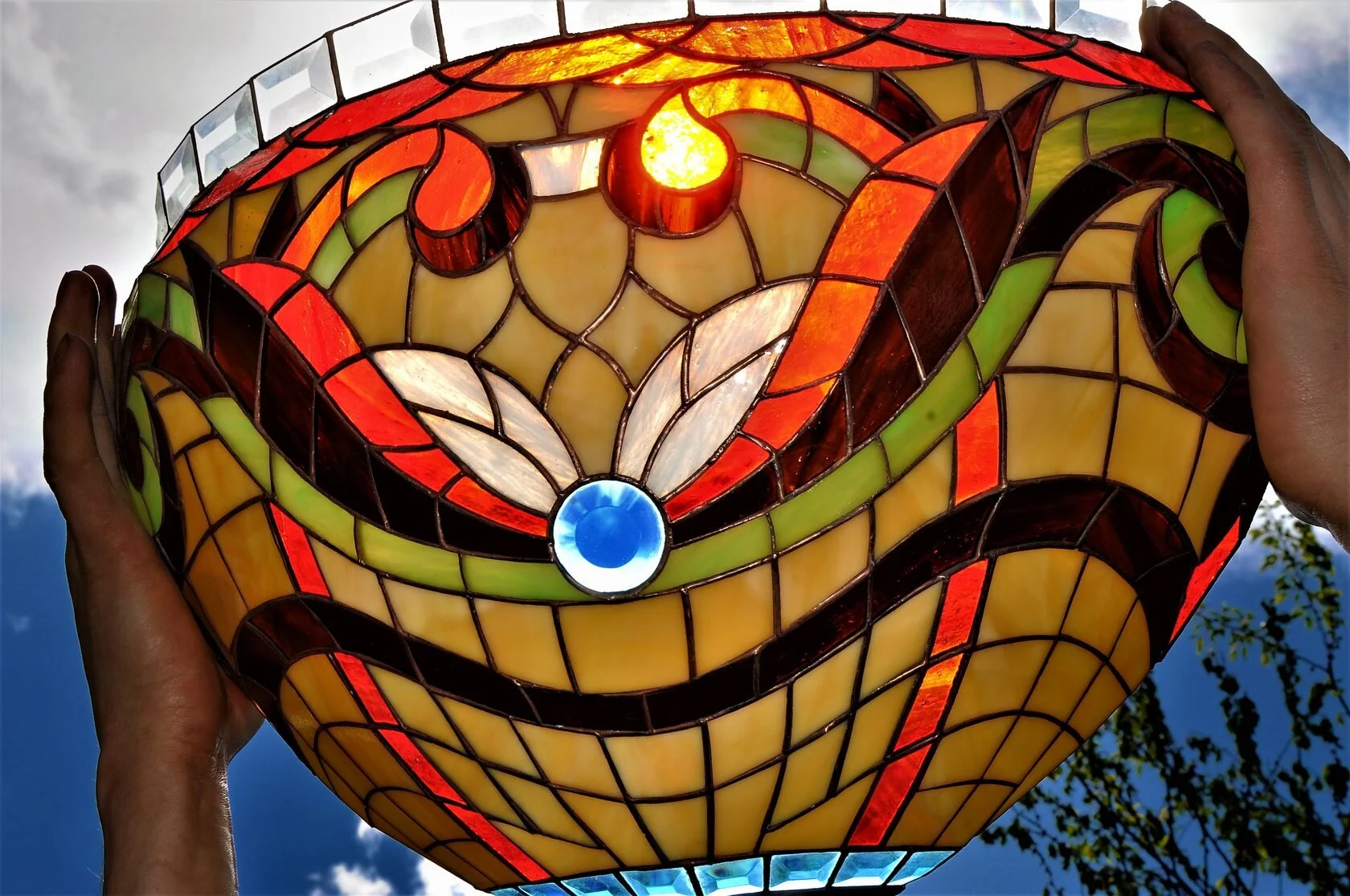 Klosz Lampy Tiffany - Sferyczny