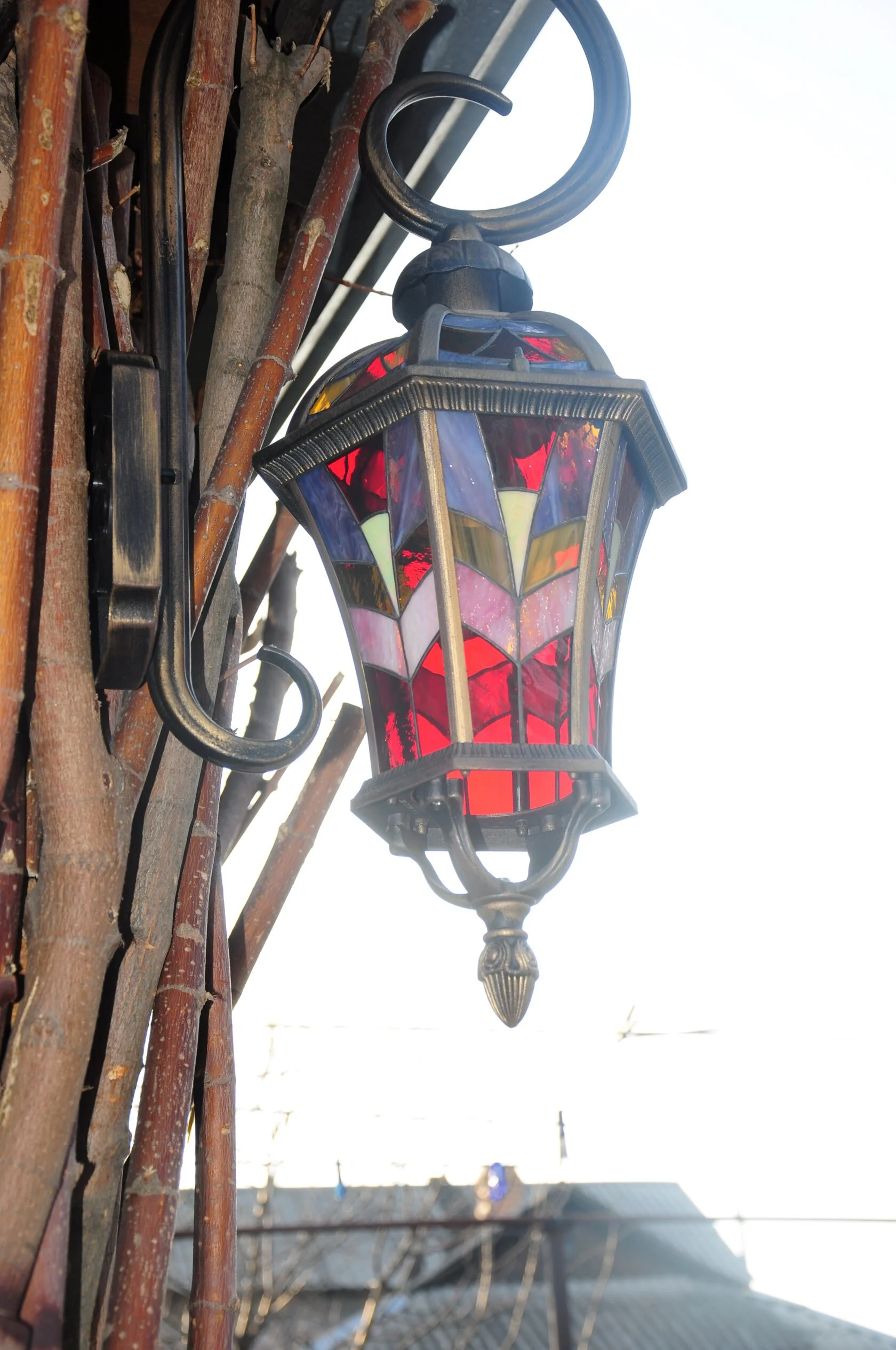 Latarnia Ogrodowa z Witrażem