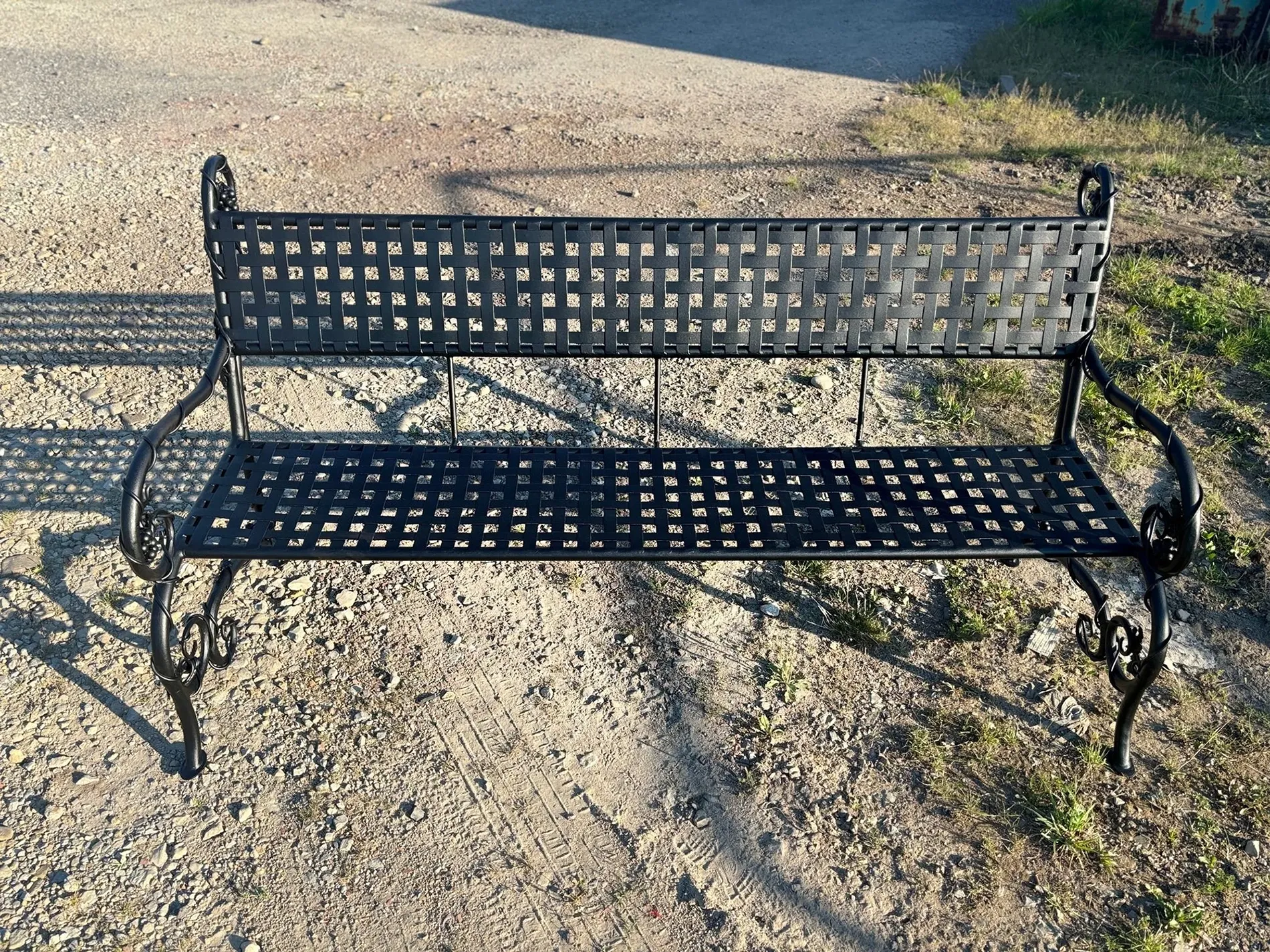 Ławka Kuta Plecionka - Widok Frontowy