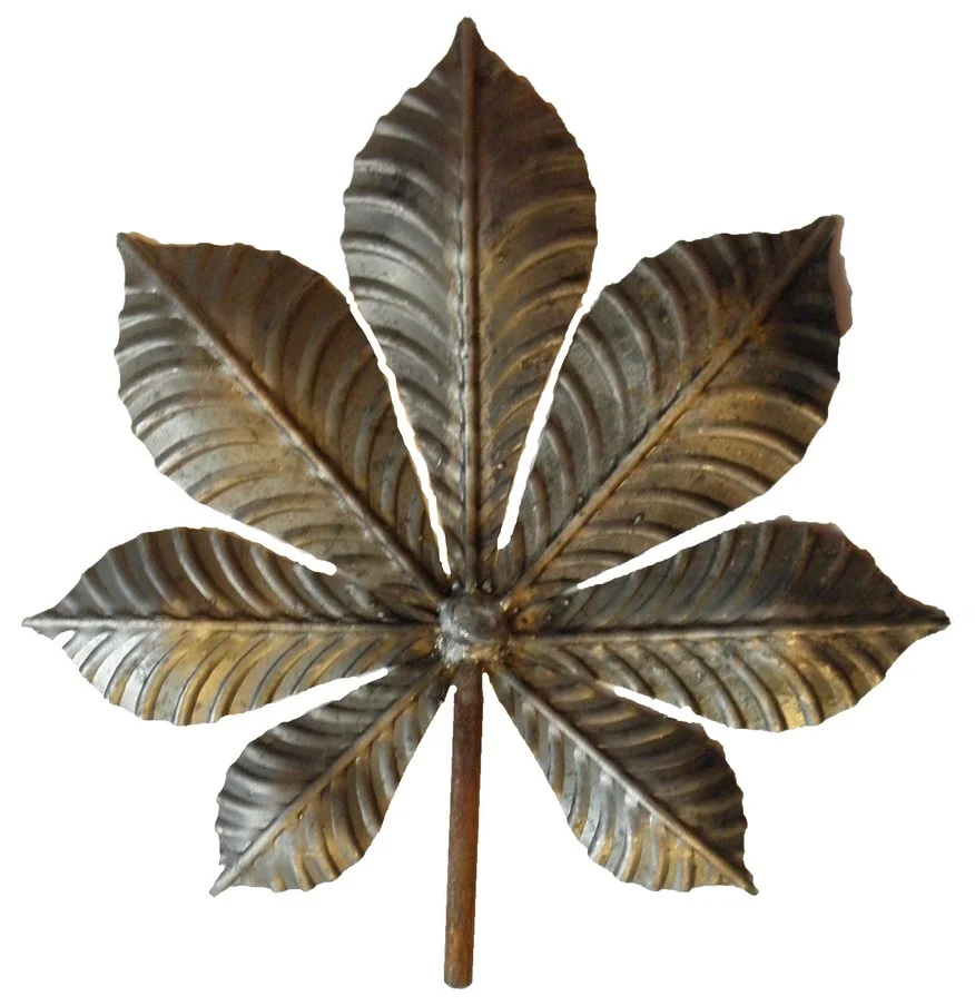 Liść kasztanowca kuty patynowany
